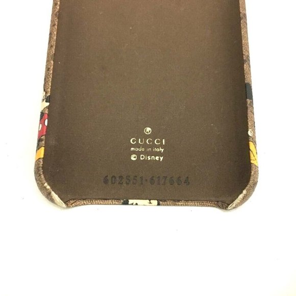 GUCCI Disney Micro GG Logo Iphone X Cell Phone Case /6R0479 - Picture 8 of 8